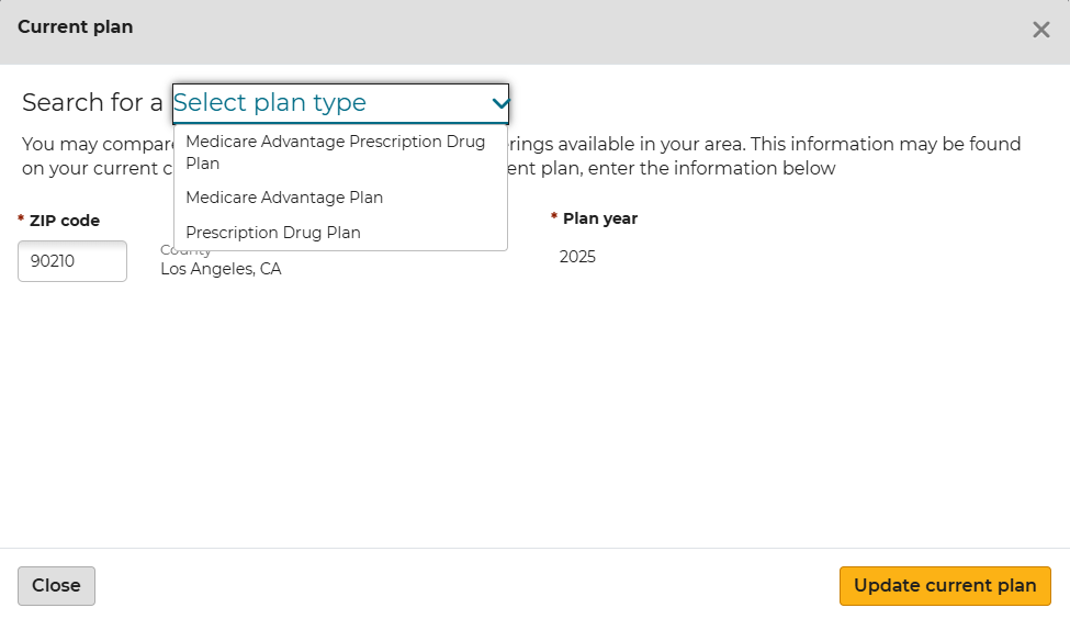 Add Current Insurance Plan Screenshot